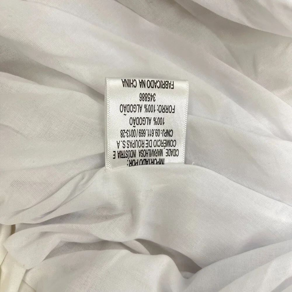 NWOT Farm Rio White Bubble Midi Dress Size M 100% Cotton - Picture 7 of 10